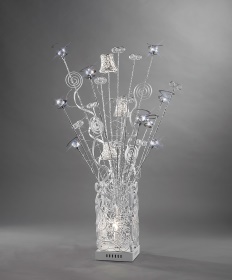 Koil Aluminium Crystal Table Lamps Diyas Home Modern Crystal Table Lamps Koil Aluminium Crystal Table Lamps Diyas Home Modern Crystal Table Lamps